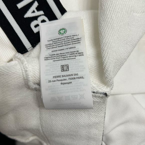 BALMAIN logo-print cropped hoodie - Picture 8 of 9